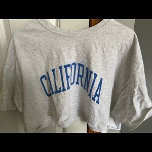 gray tshirt, one small hole, worn once